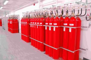 fire suppression system used in commercial building