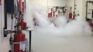 testing of fire suppression system